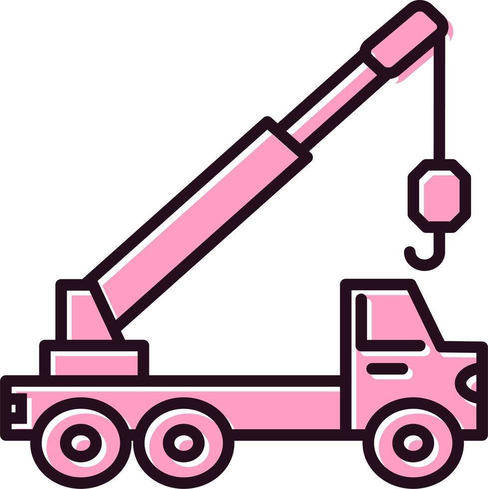 Crane truck Vector Icon