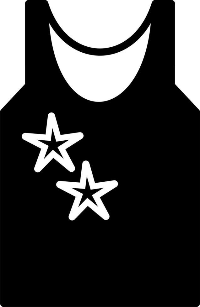 icono de vector de camisa sin mangas