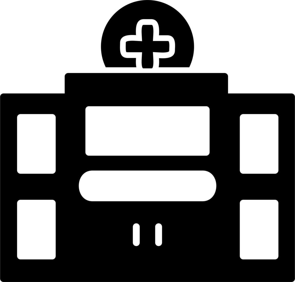 icono de vector de hospital