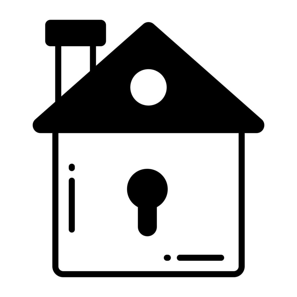 Well designed vector of house protection in trendy style, editable icon