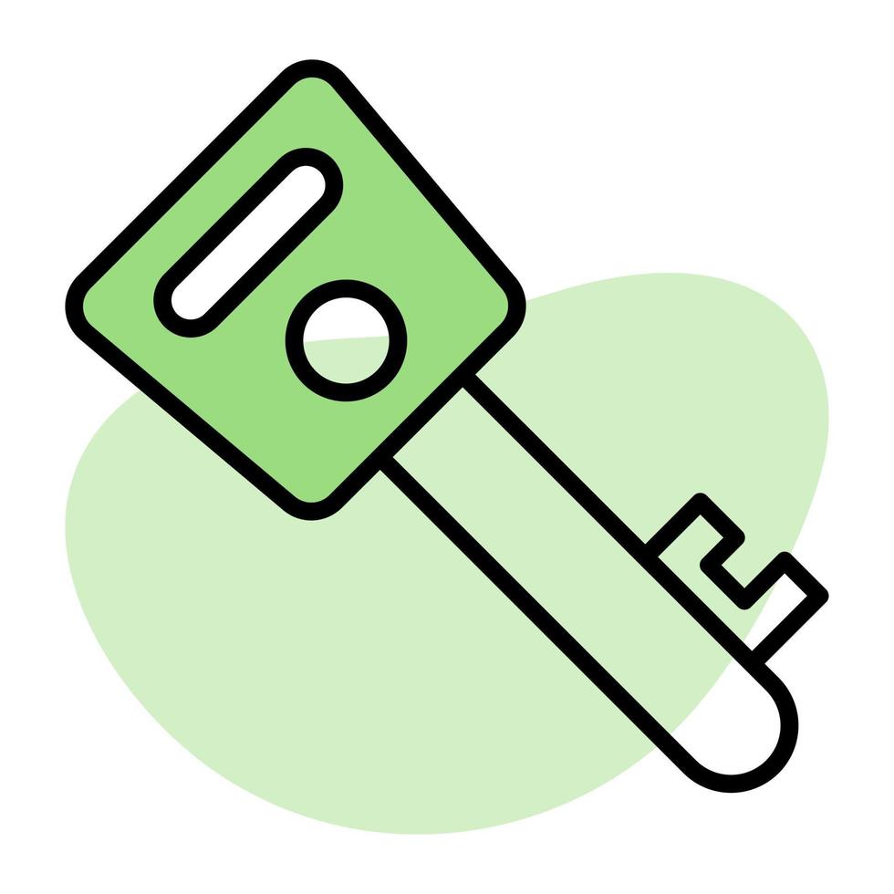 Encrypted key vector design in modern style, easy to use icon