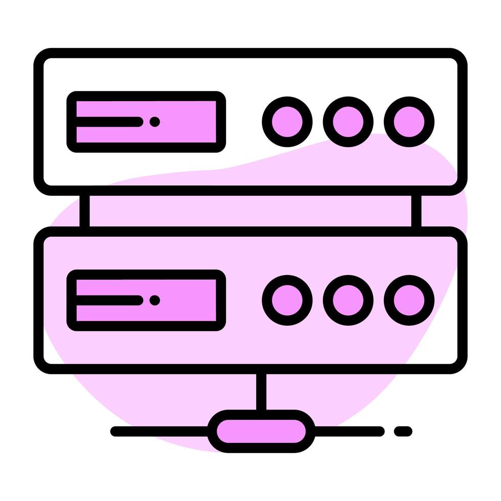 Network server concept icon, modern vector of datacenter