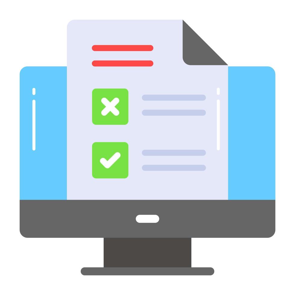 monitor-with-document-online-survey-vector-design-in-modern-style