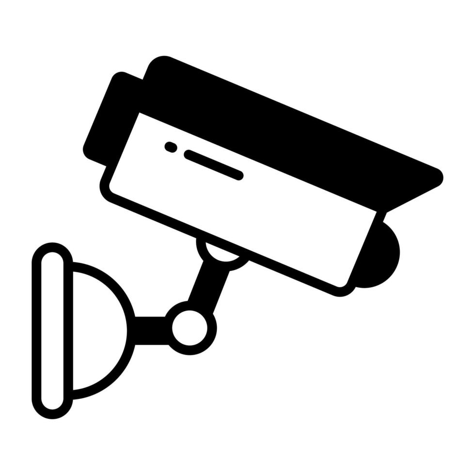 Download this premium vector of CCTV, security camera icon