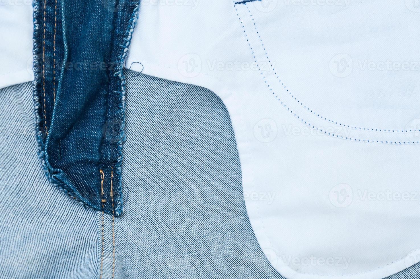 close up inside of jeans texture with pocket,jeans denim texture and background,Jeans of back photo