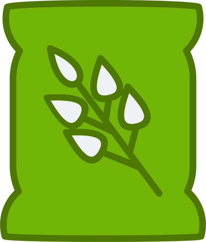 icono de vector de bolsa de semillas