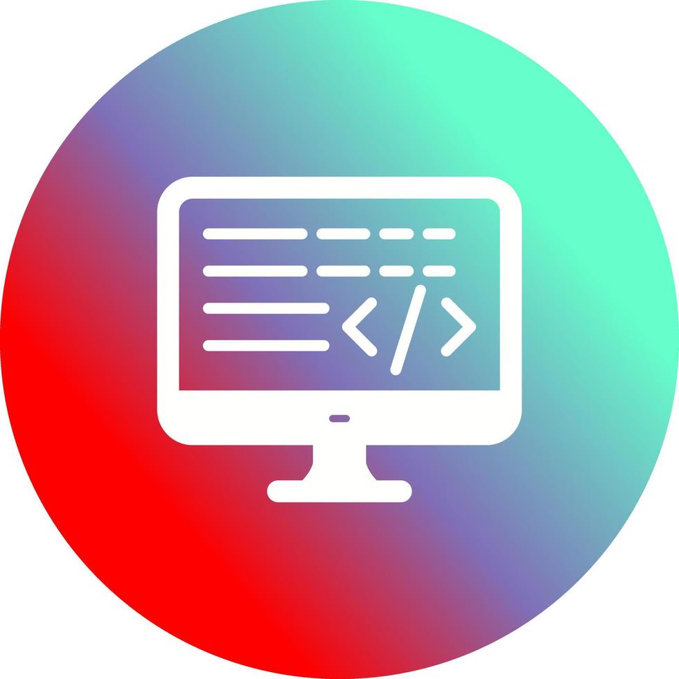 codificación único vector icono