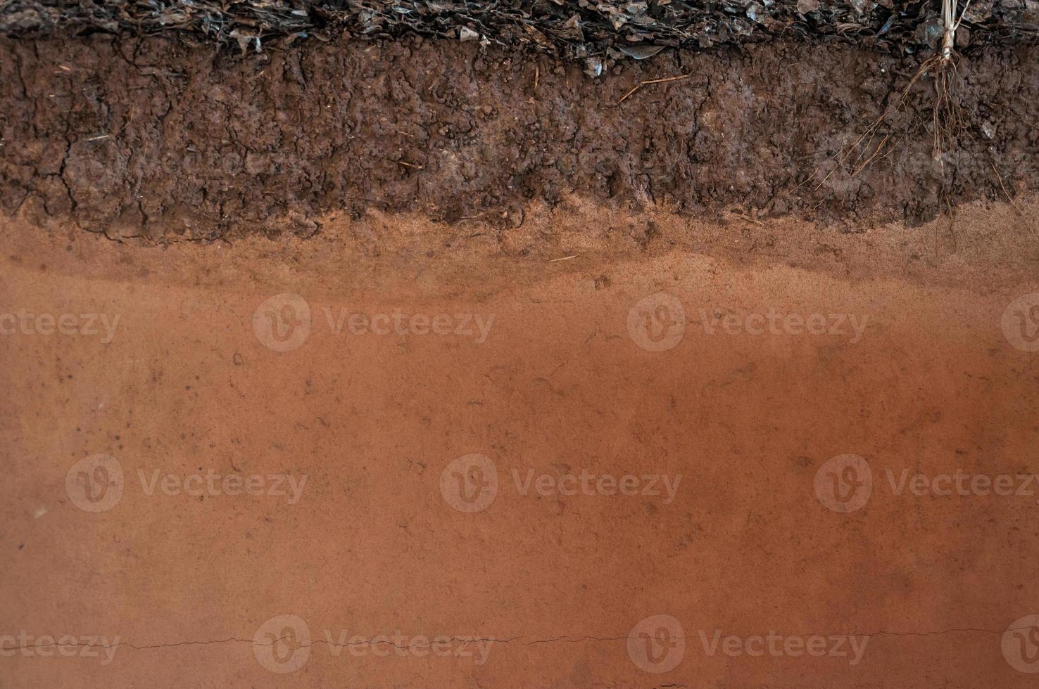 Form of soil layers,its colour and textures,texture layers of earth photo