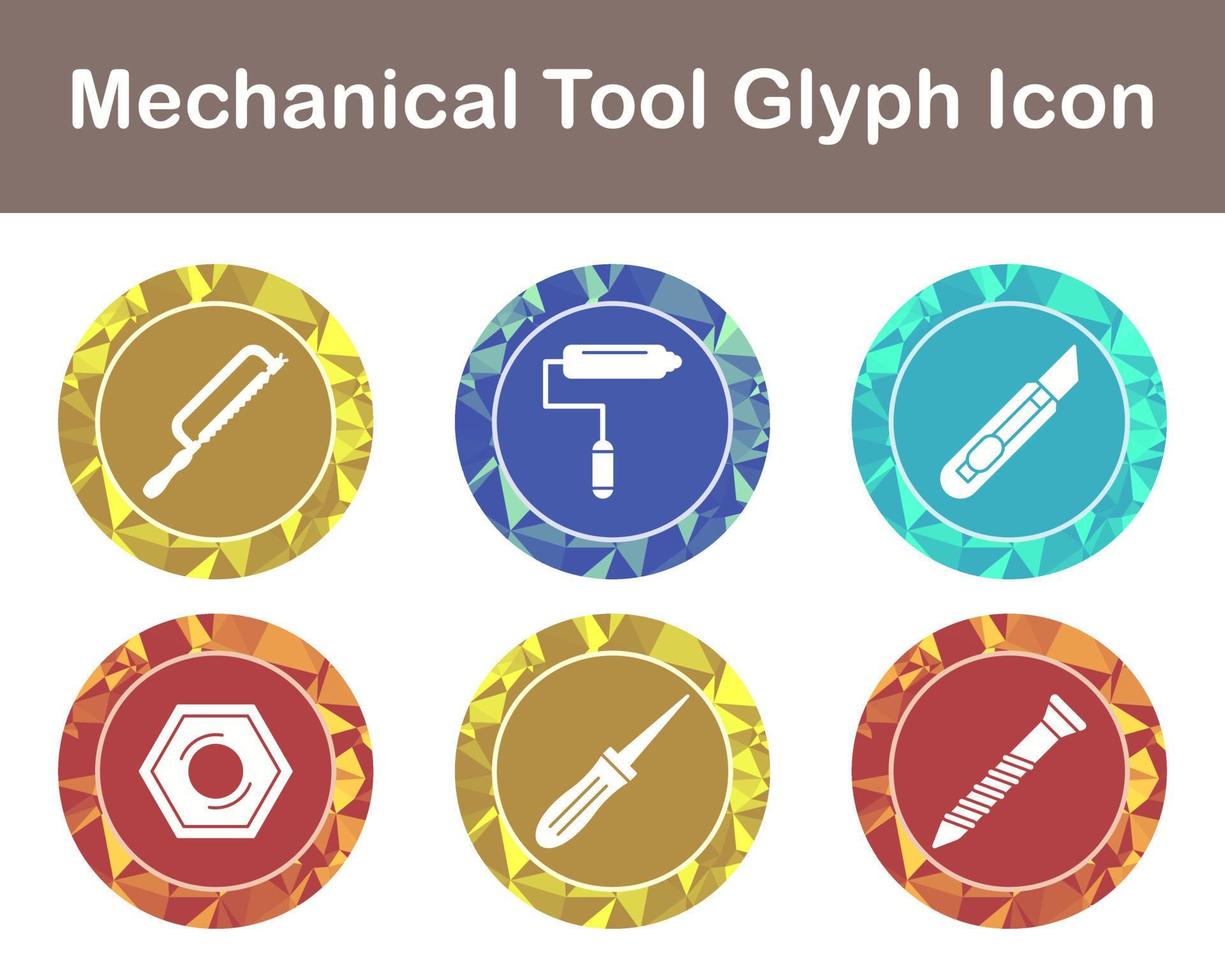 Mechanical Tool Vector Icon Set