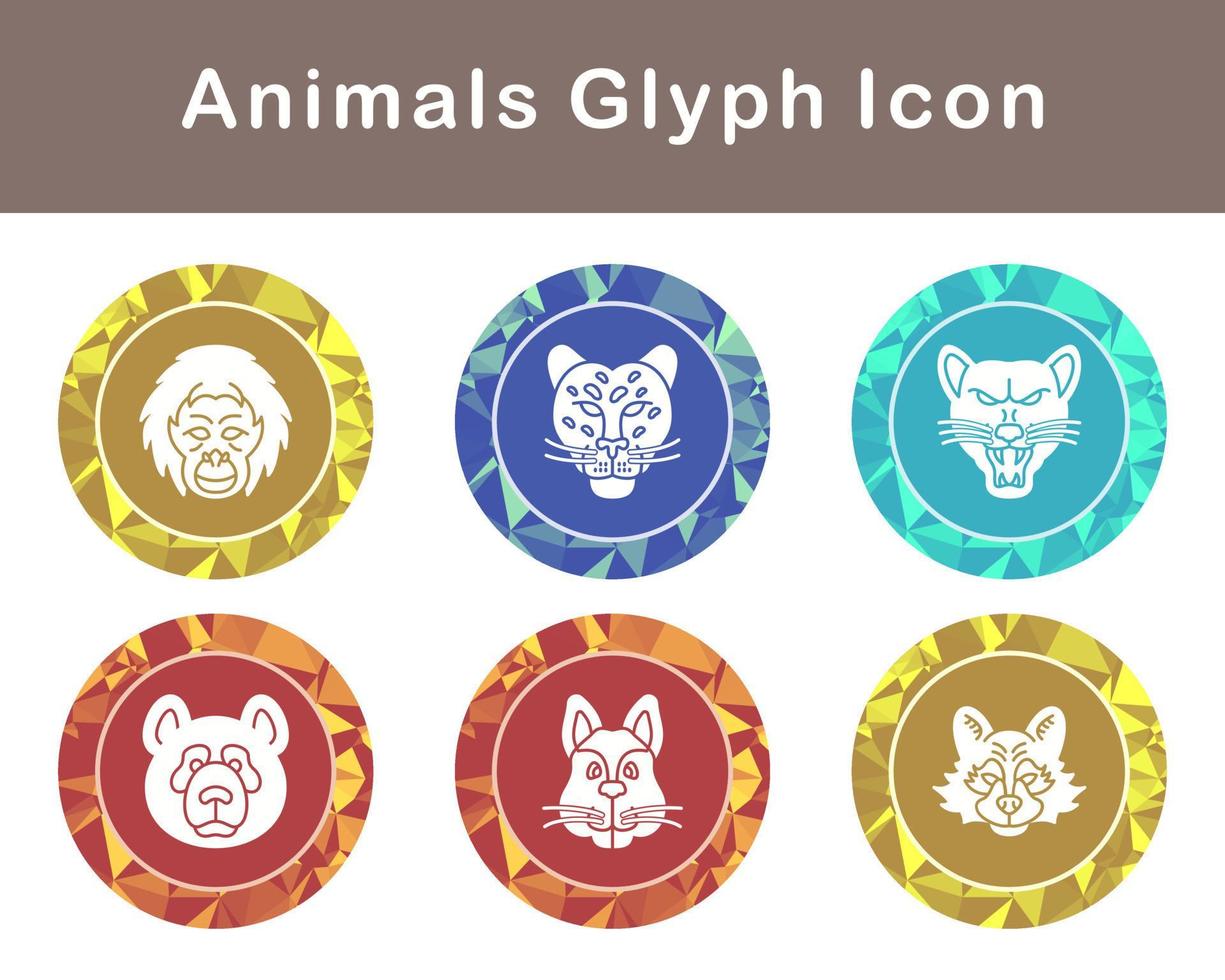 animales vector icono conjunto