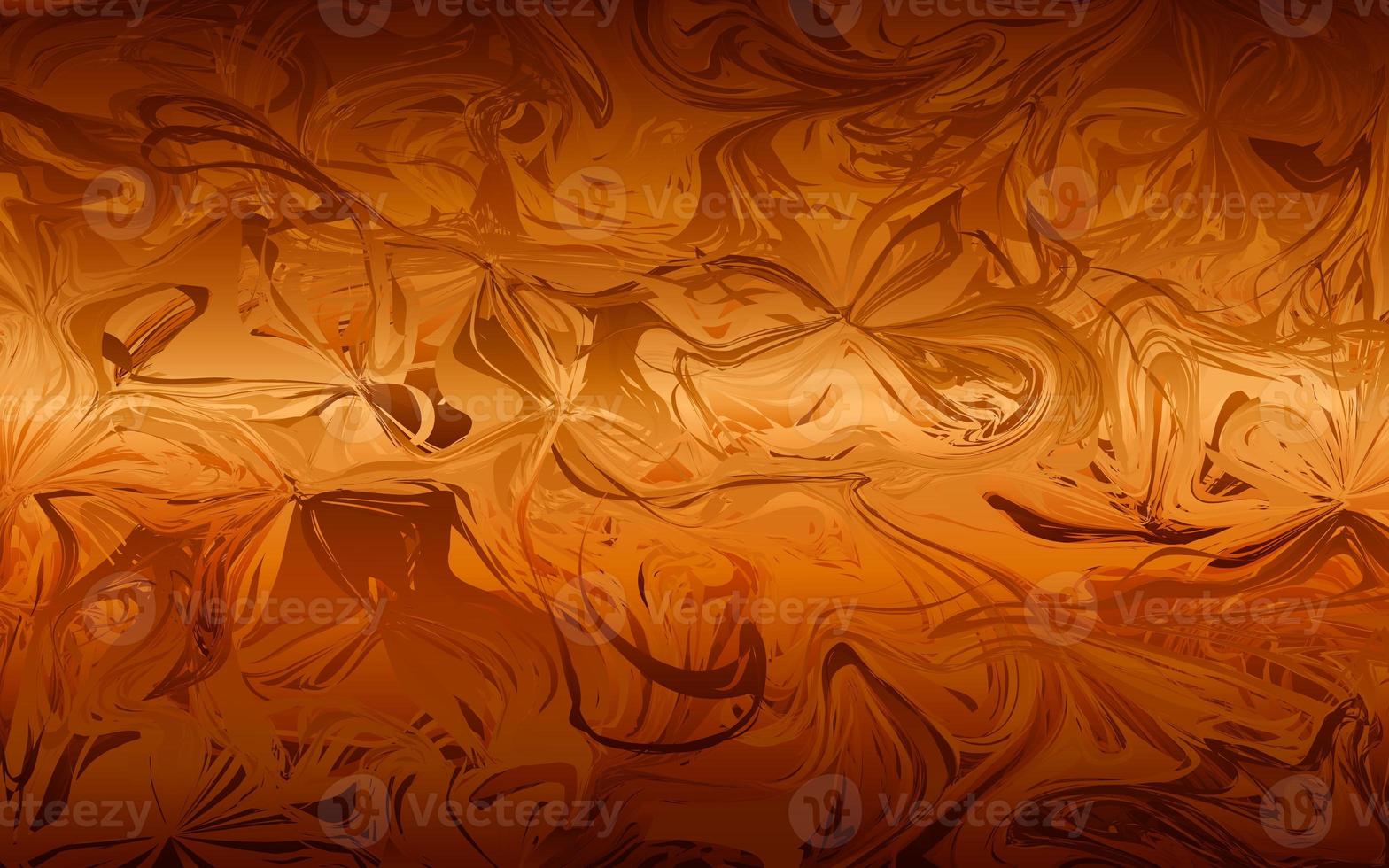 Colorful oil paint wave marble decorative tiles design pattern texture. Liquify papercut style pattern brown, chocolate and white color background. Liquifying flow background, decorative material. photo