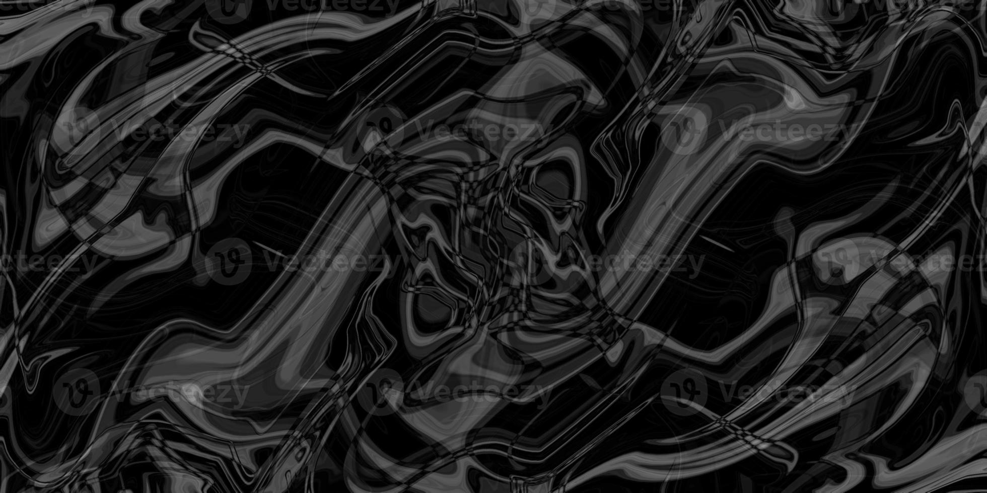 Beautiful drawing with the divorces and wavy lines in gray tones. Silver liquid texture. Silver metallic surface. Abstract silver marble texture. Abstract black, gray marble background. Fancy liquify photo