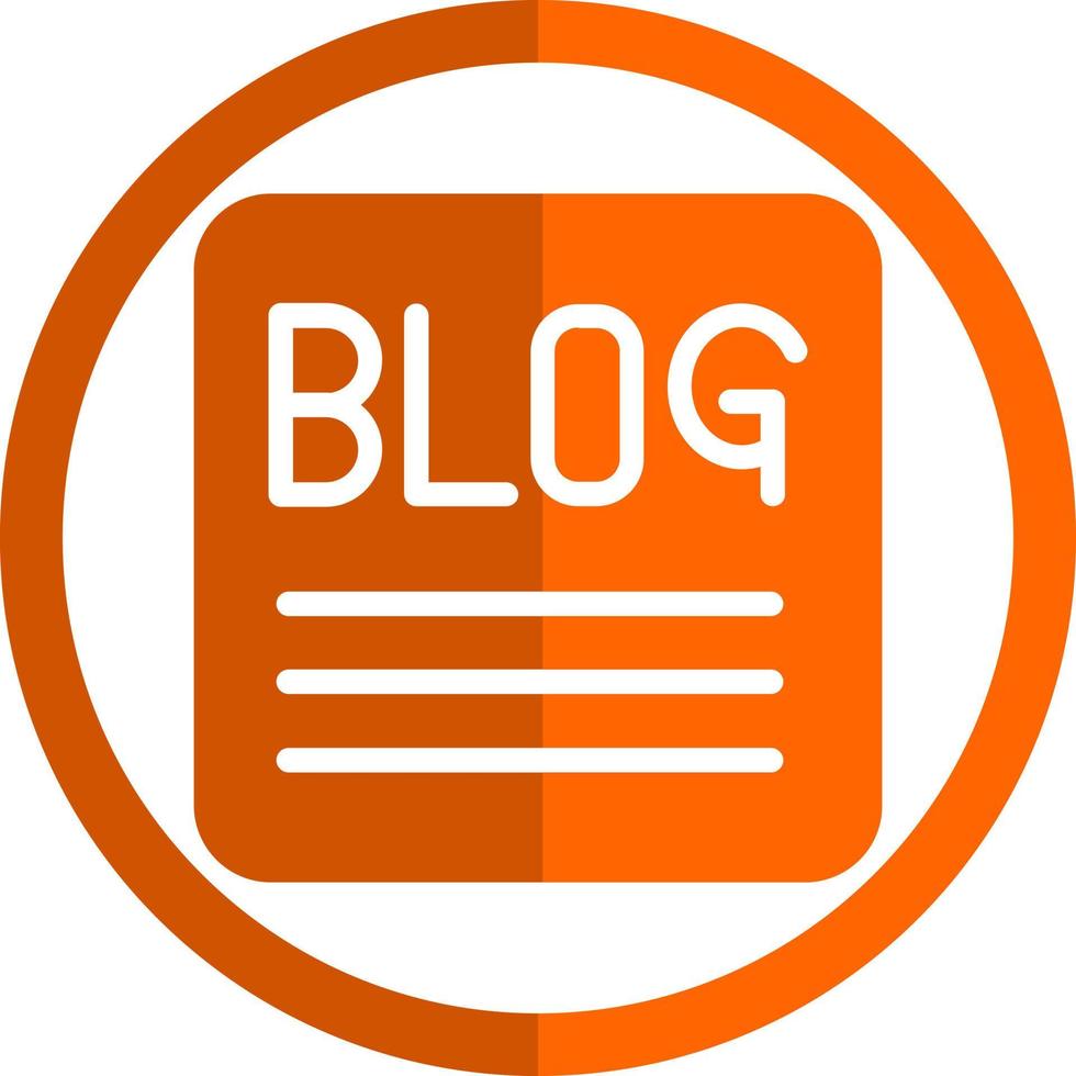 Blog Vector Icon Design