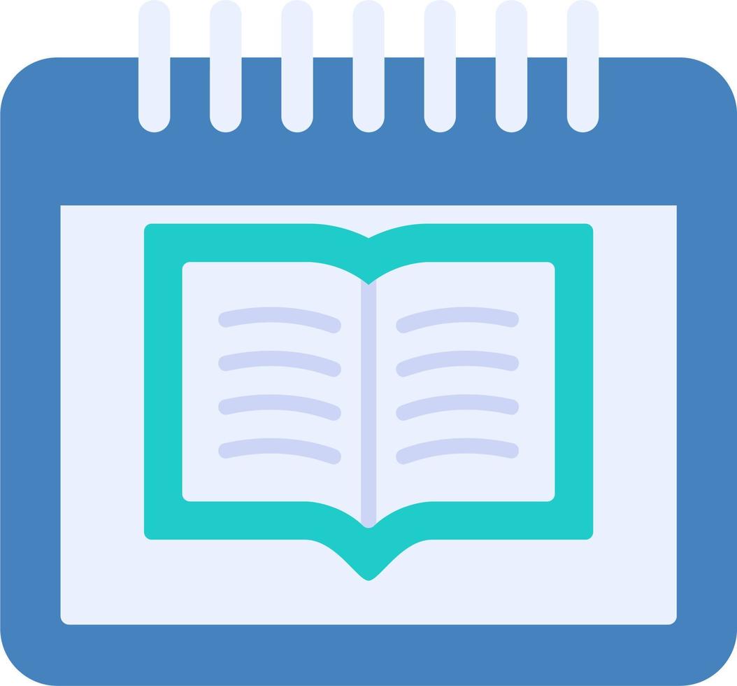calendario libro icono vector
