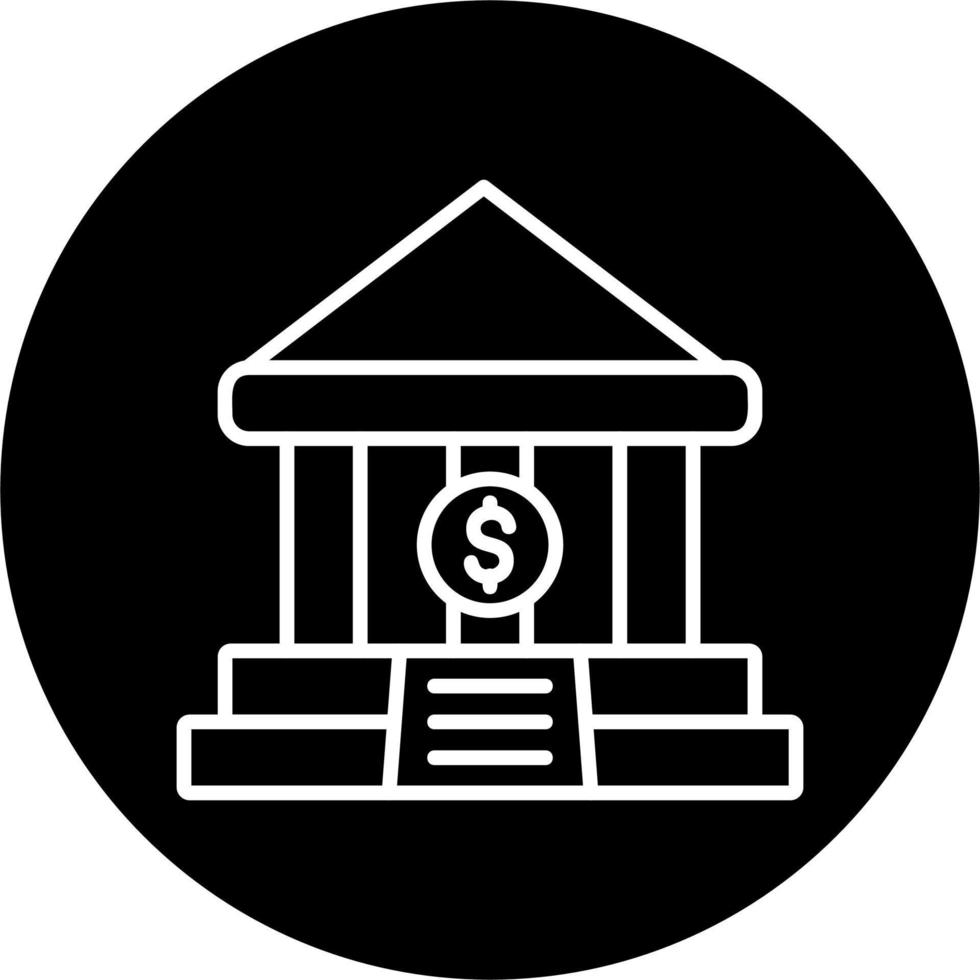 Bank Building Icon vector