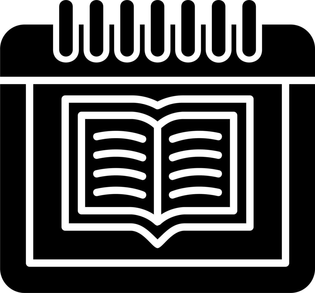 Calendar book icon vector
