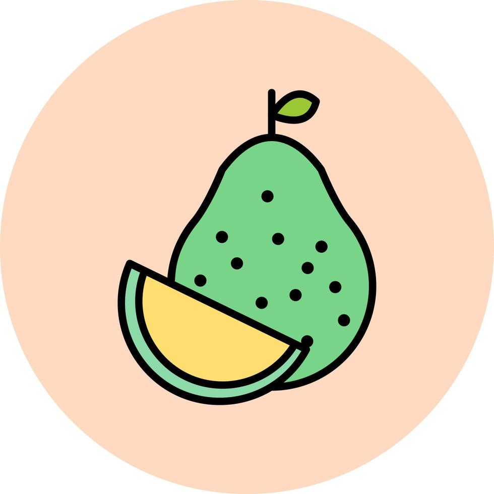 Pear fruit icon vector