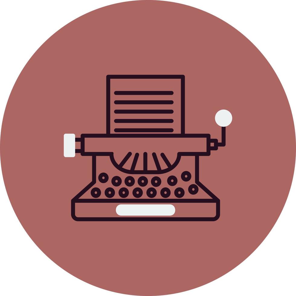 Typewriter Vector Icon