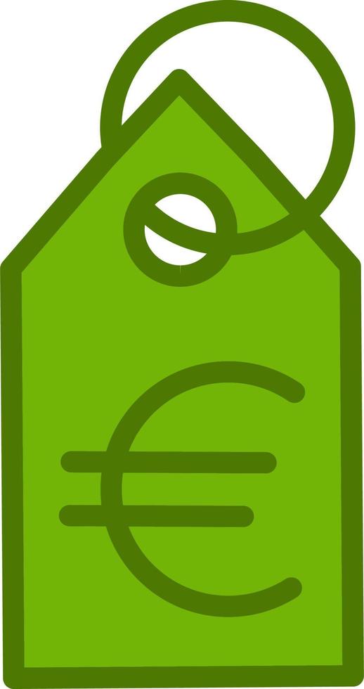 Euro Tag Vector Icon