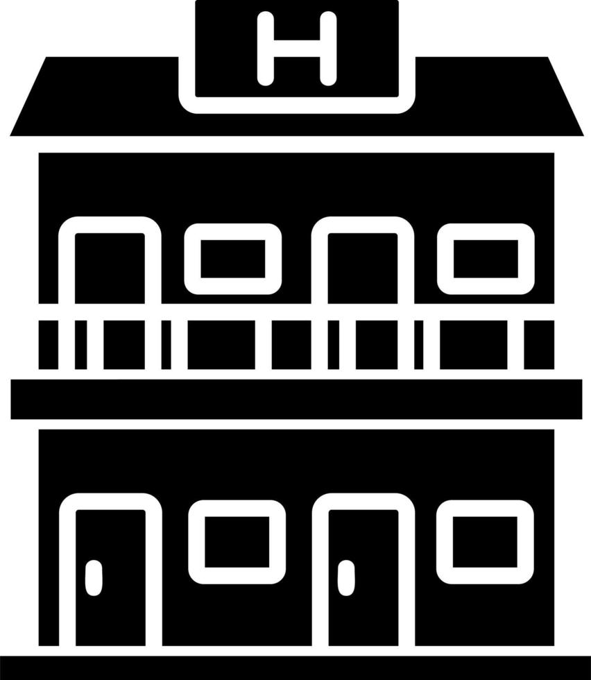 Hotel Building Icon vector