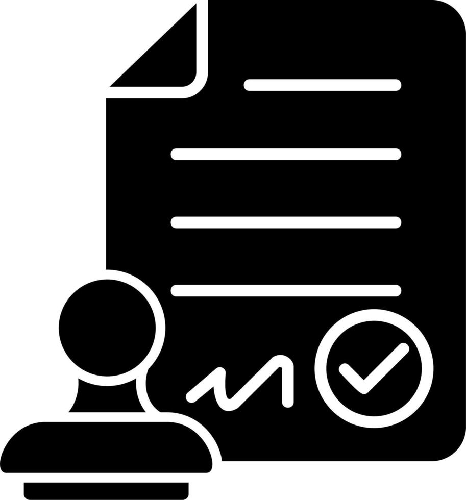 Notary Approval Seal Icon vector