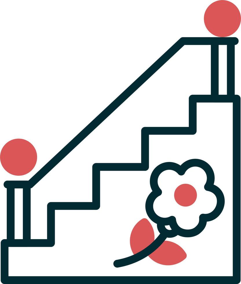 icono de vector de escalera