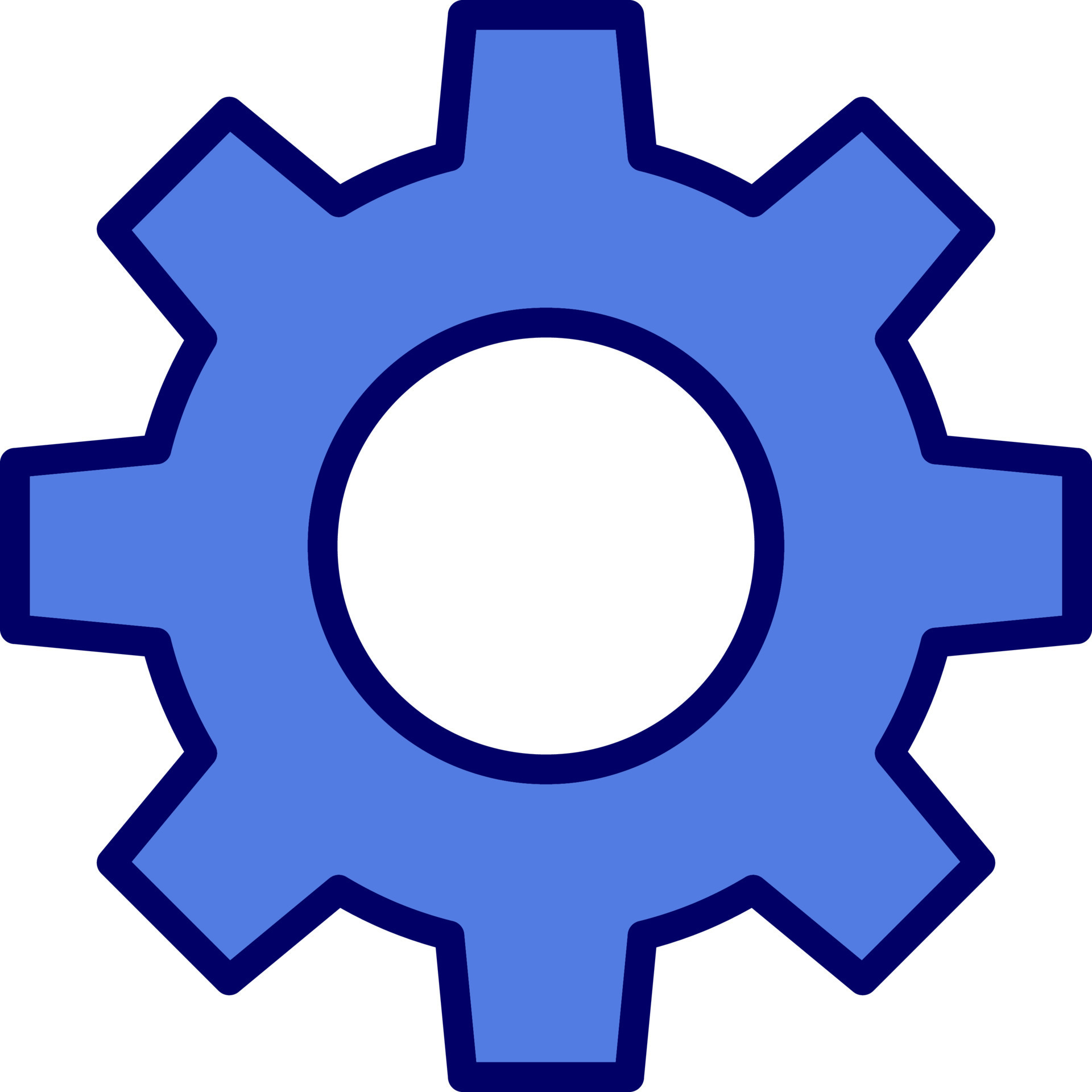 Cog Vector Icon 20942073 Vector Art at Vecteezy