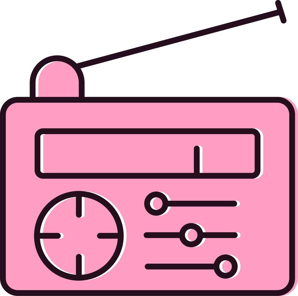 icono de vector de radio