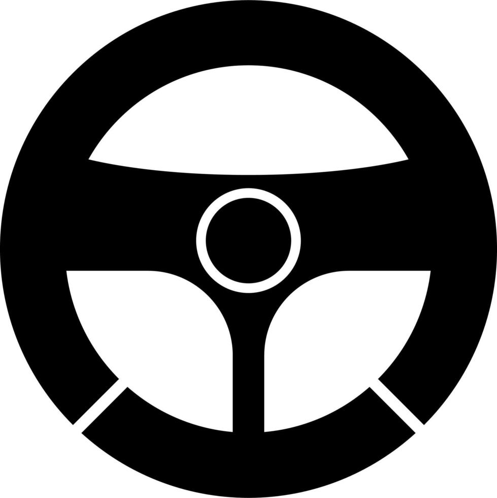 icono de vector de volante