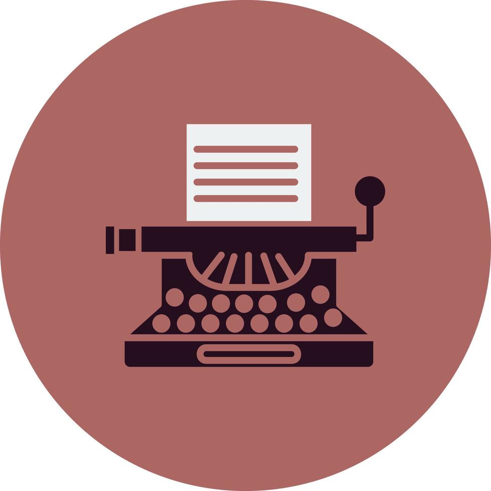 Typewriter Vector Icon