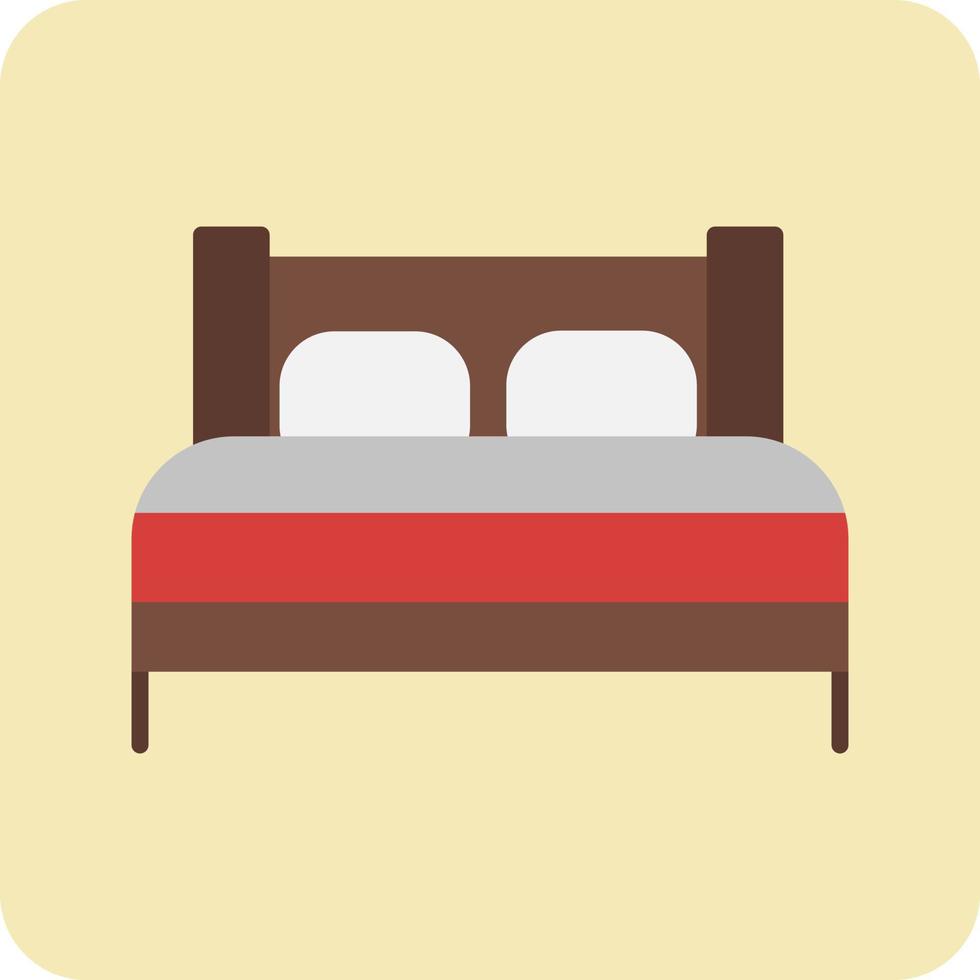 icono de vector de cama