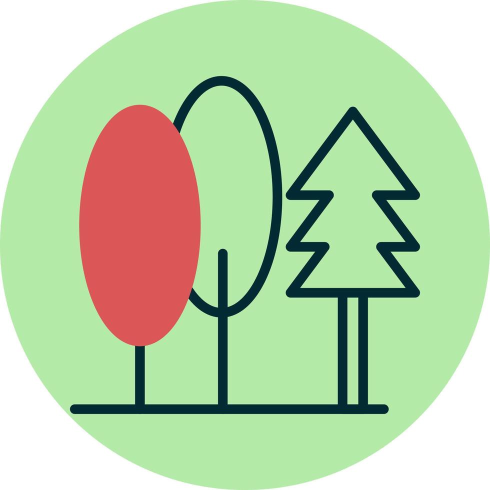 icono de vector de árbol