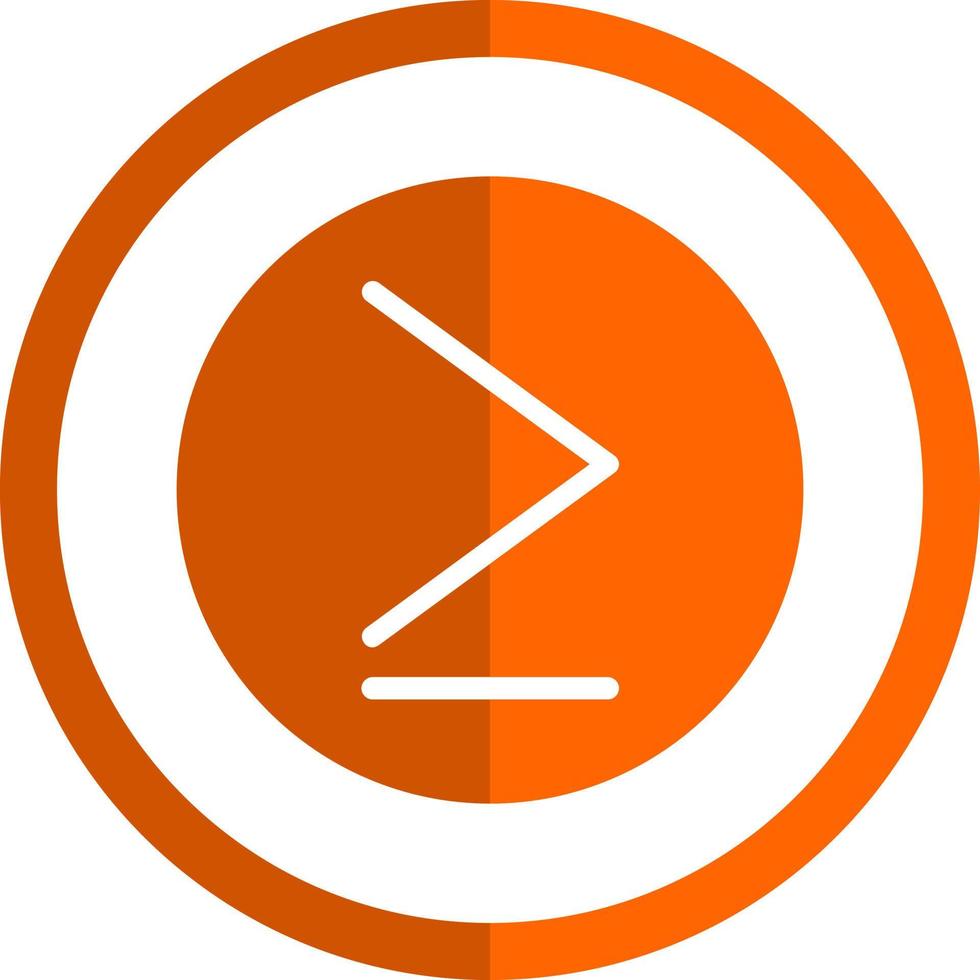 Greater Than Vector Icon Design