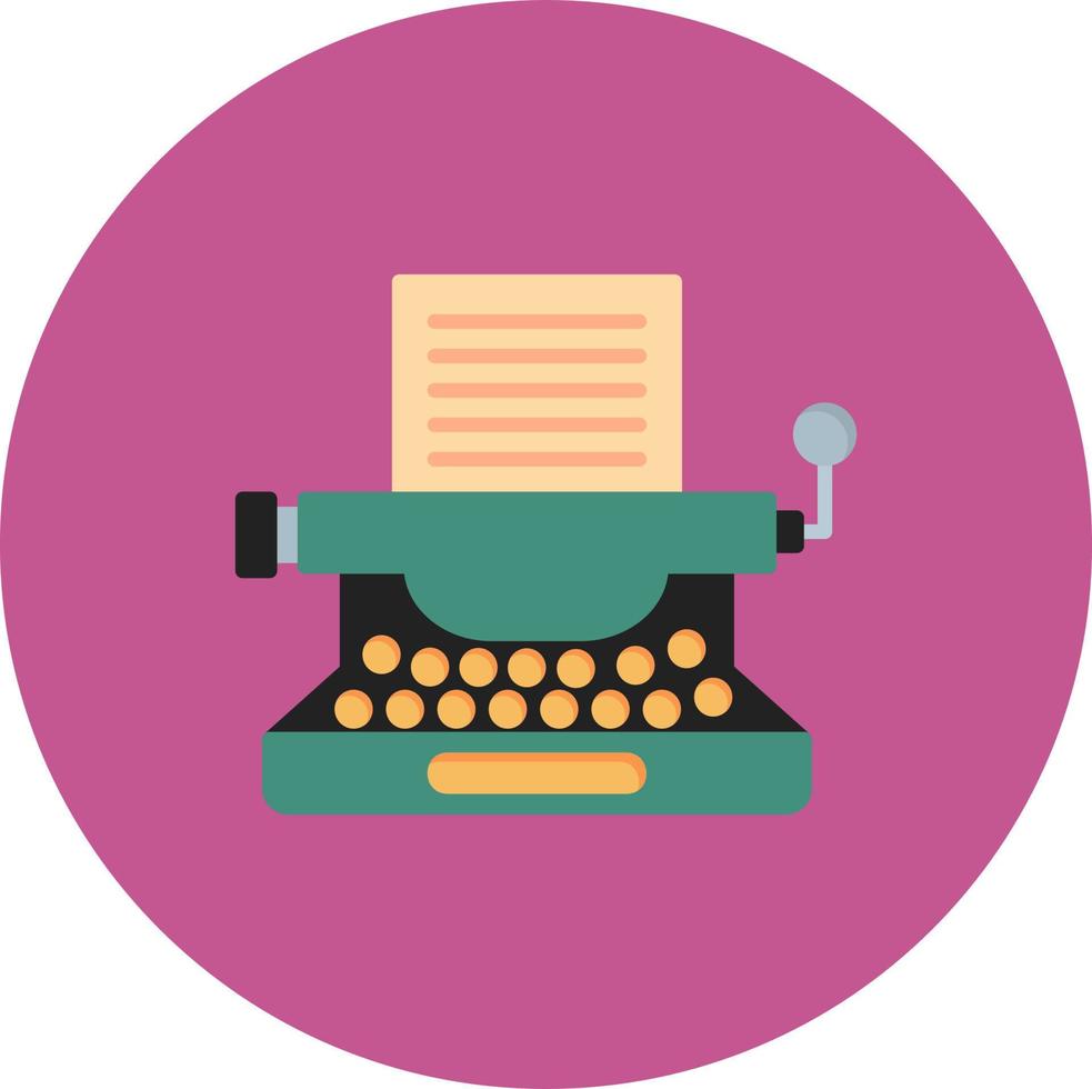 Typewriter Vector Icon