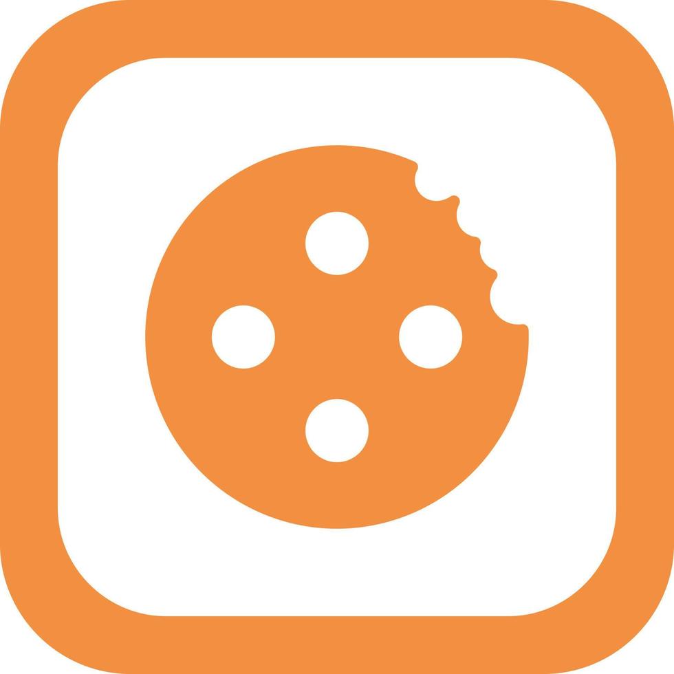 Chocolate chip cookie vector