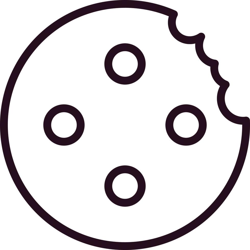 Chocolate chip cookie vector