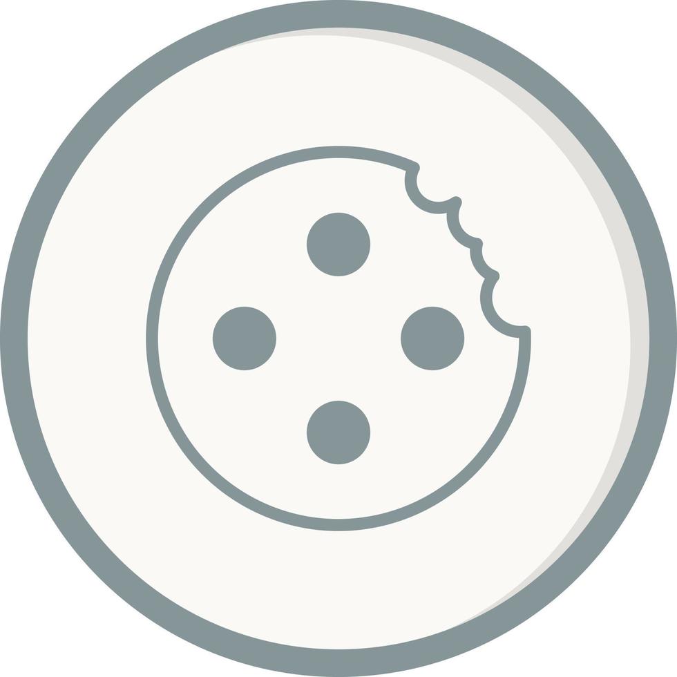 Chocolate chip cookie vector