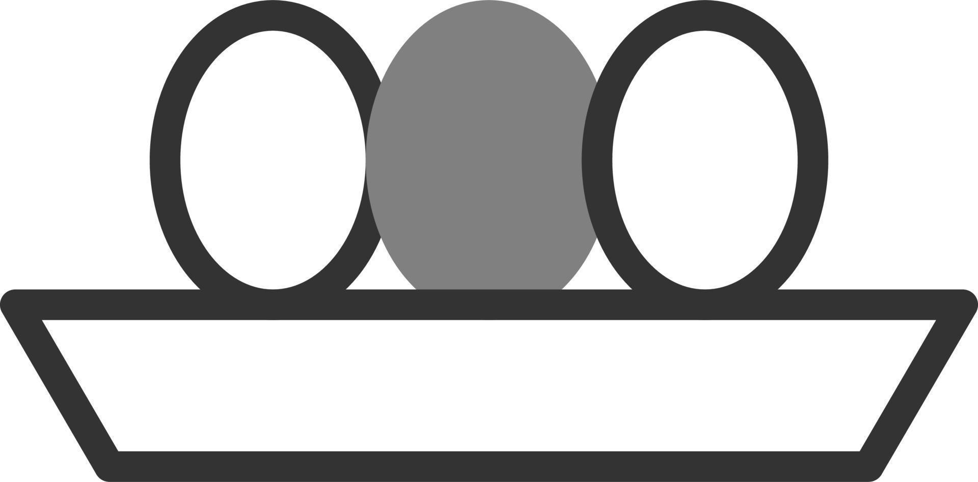 Egg Tray icon vector
