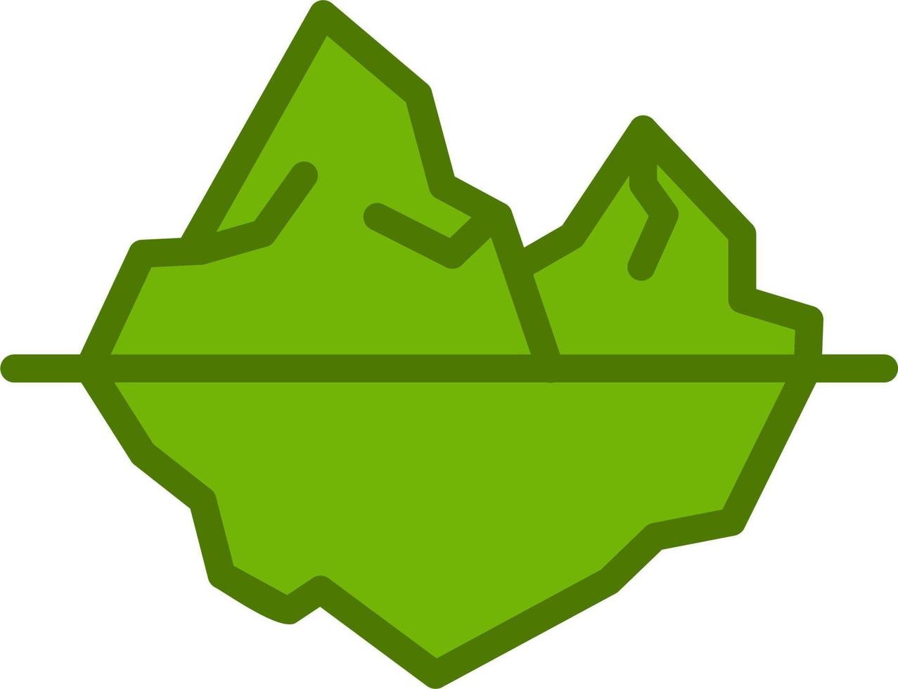 Glacier Vector Icon