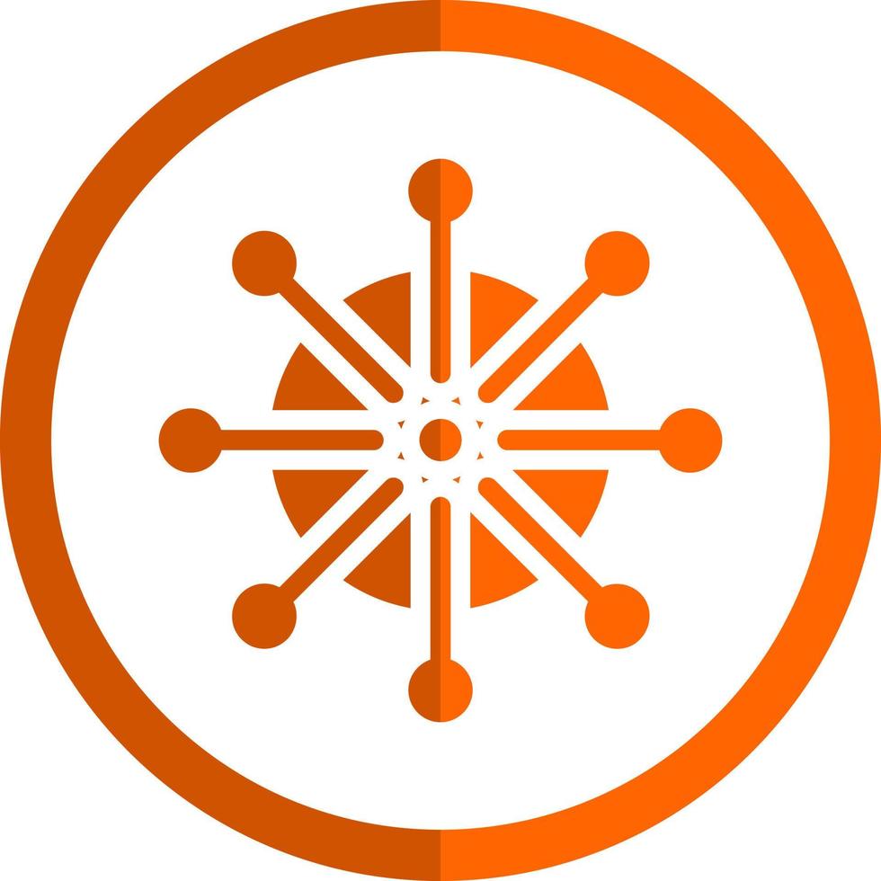 Dharmachakra Vector Icon Design