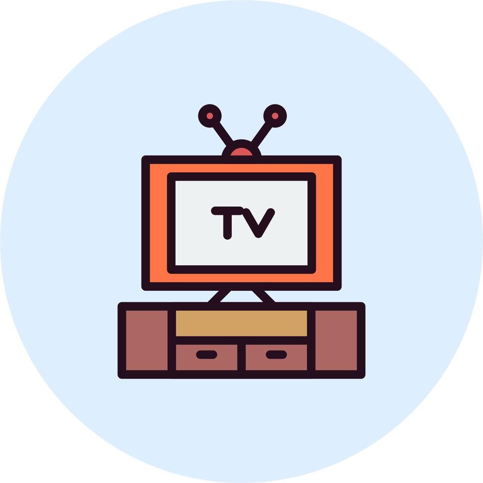 Watching Tv Vector Icon