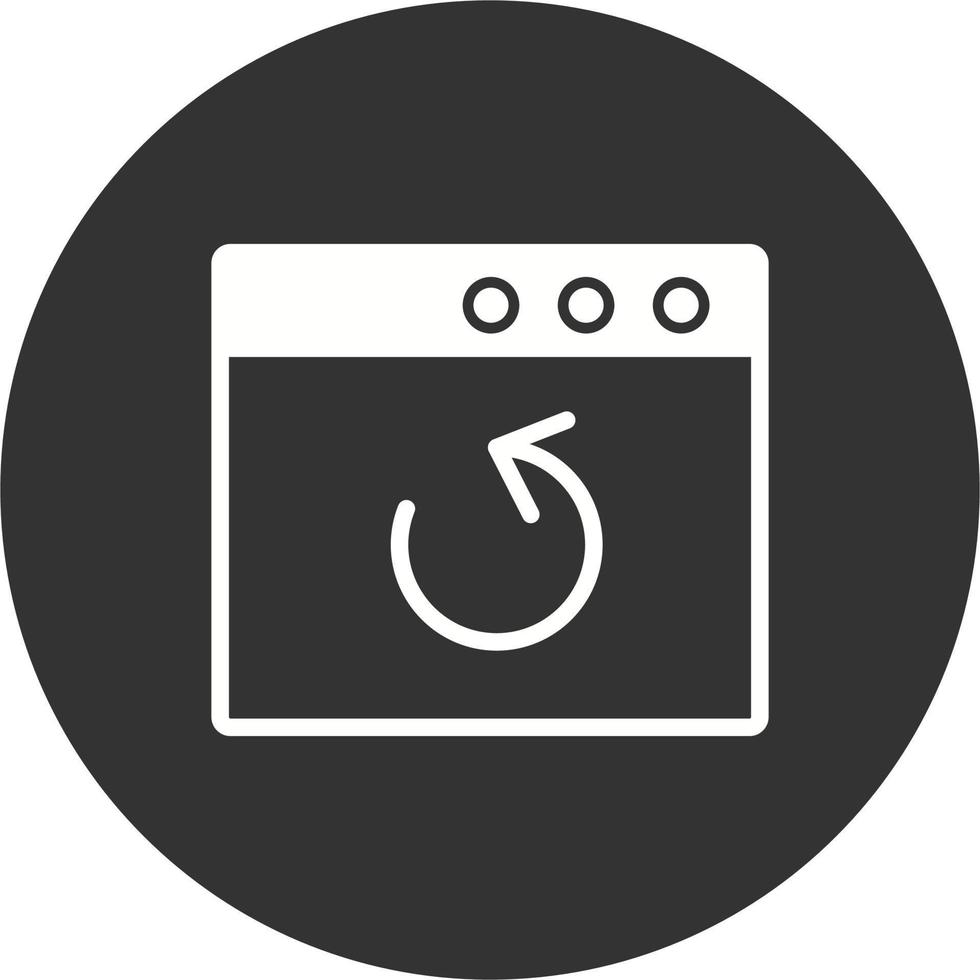 Browser Backup Vector Icon