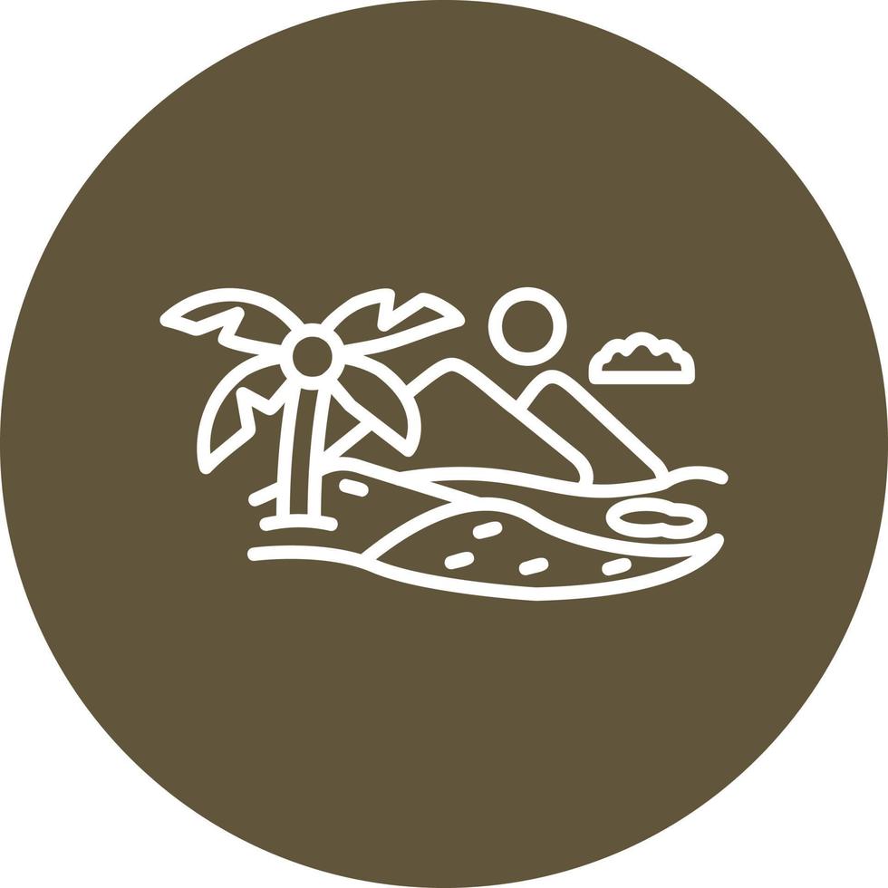 Oasis Vector Icon