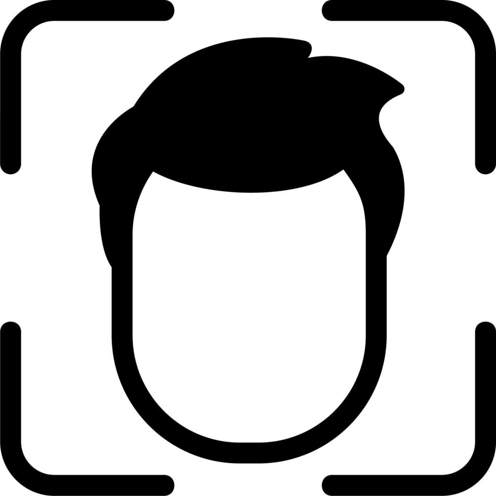 Face Scanner Vector Icon