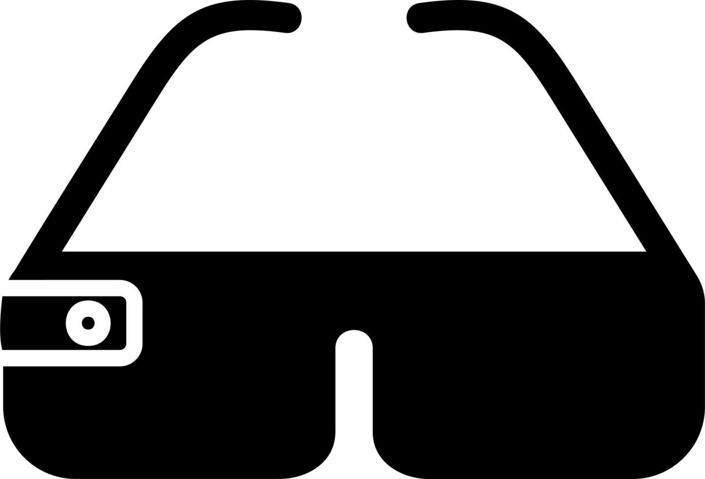 icono de vector de gafas inteligentes