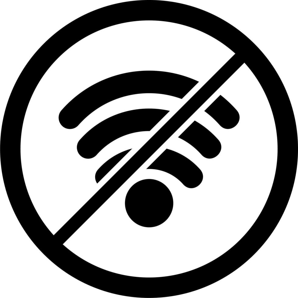 sin icono de vector wifi