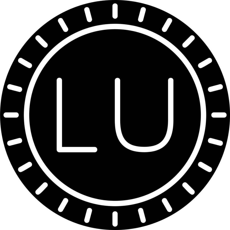 Luxemburgo marcar código vector icono