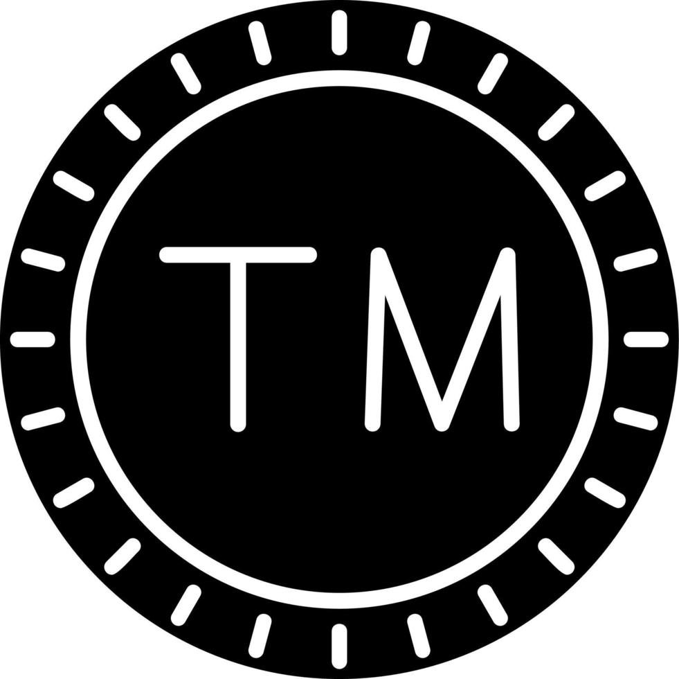 Turkmenistán marcar código vector icono