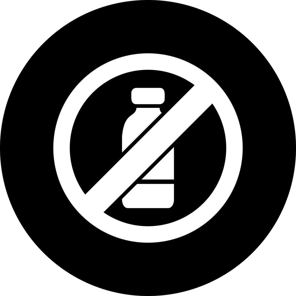 No Alcohol Vector Icon