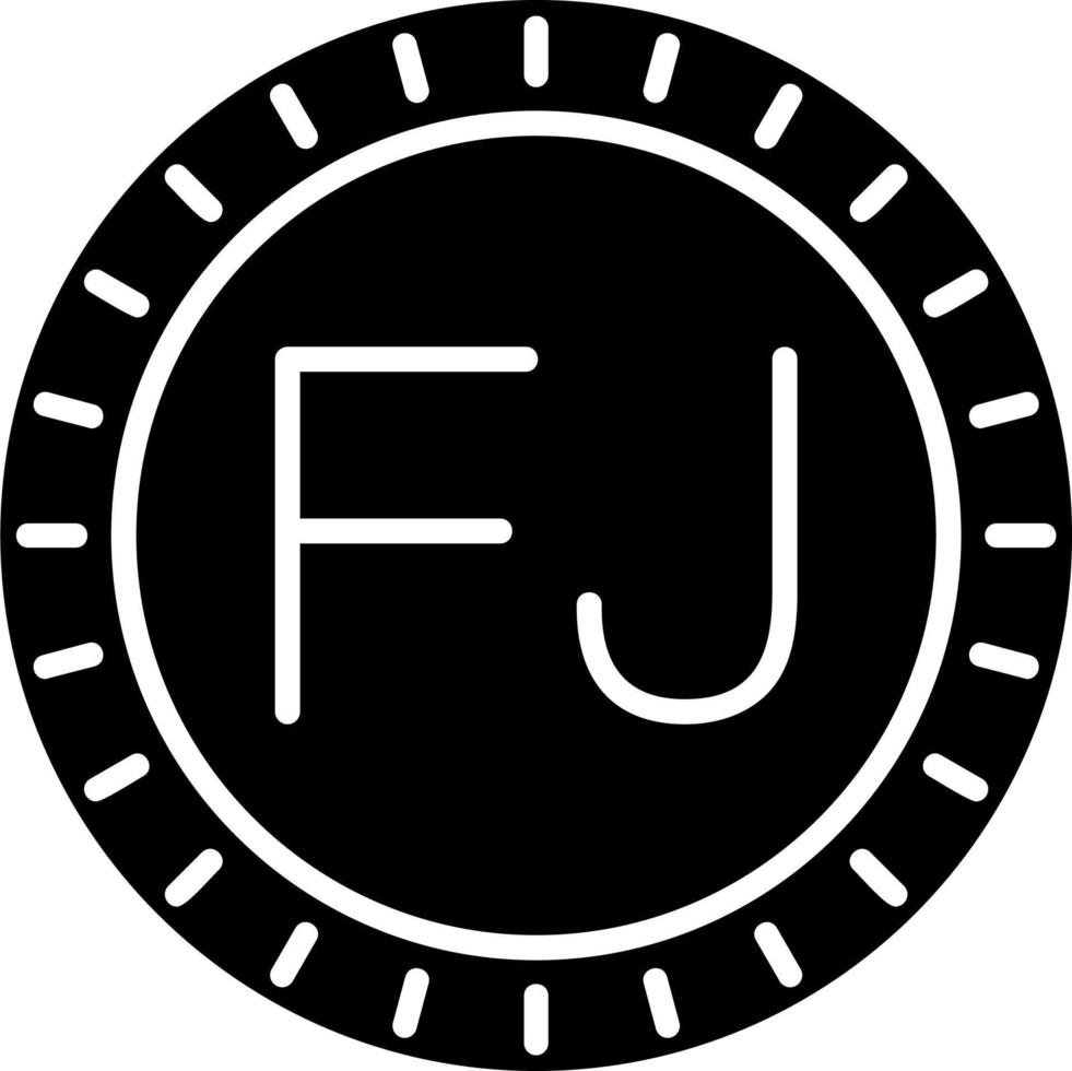 Fiji marcar código vector icono
